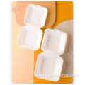 Disposable biodegradable sugarcane bagasse box